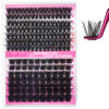 Picture of FADLASH Cluster Lashes D Curl Wispy Individual Lashes DIY Eyelash Extension Natural Look Reusable Fluffy Cluster Eyelash Extensions Self Application at Home (100D+200D-0.07D-12-18MIX)
