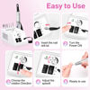 Picture of Jiasheng Electric Nail Drill, 30000rpm Professional Nail Drill Machine, Compact Electrical Nail File Kit for Acrylic Gel Nails Efile Drill for Manicure and Pedicure Salon Use White