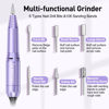 Picture of JIASHENG Professional Nail Drill, 20000rpm Electric Nail Drill Machine, Electric Nail File Drills for Acrylic Nails Gel Nails Manicure Pedicure Tools for Salon Use, Violet