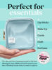 Picture of Embla Clear Cosmetic Bag Makeup Bag, Clear Zipper Pouch Cosmetics Bags Cute Womens Make Up Pouches, Clear Toiletry Travel Bag Tote, Preppy Purse Cosmetic Organizer Mini Small Large Makeup Bags, Sky