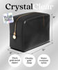 Picture of Embla Clear Cosmetic Bag Makeup Bag, Clear Zipper Pouch Cosmetics Bags Cute Womens Make Up Pouches, Clear Toiletry Travel Bag Tote, Preppy Purse Cosmetic Organizer Mini Small Large Makeup Bags, Black