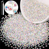 Picture of 3000PCS SS12/3mm Crystal Rhinestones (Transparent AB), Bedazzling Flatback Glass Rhinestones for Crafting DIY Nail Art Makeup Decoration, Gems Diomand Charms for Tumbler Shoes Clothing Mug