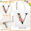 Picture of Sanuurfky Letter Initial Canvas Tote Bag Personalized Present Bag Gift for Bridesmaids Bride Teacher Birthday Wedding