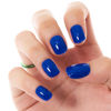 Picture of GLAMERMAID Press on Nails Extra Short Squoval, Royal Blue Jelly Gel Glue on Nails, 24Pcs Glossy Round Reusable UV Finish Fake Nails Acrylic False Nails Manicure Kits for Women