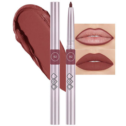 Picture of evpct Silky Smooth Lip Liner Pencil Retractable, Cherry Red Lip Liner Creamy Long-Lasting Formula for Precision Contouring Matte Velvet Pigmented Rich Lip Colors Crayon Lipstick 02