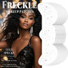 Picture of Gold Glitter Freckles Face Tattoo, 10 Sheets Face Glitter Speckles Patches, Gold Sparkle Freckles, Face Glitter Makeup Patches for Holiday Dance Music Party - (K92012 Silver)