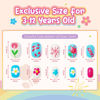 Picture of Modelones Press on Nails for Kids 144Pcs 6 Pack Children Acrylic Fake Nails Pre-glue Full Cover Glitter Gradient Color Unicorn Ocean Short False Nail Art Kits Sets Christmas Gifts for Kids Girls