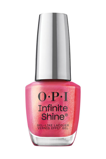 Picture of OPI Infinite Shine Good Redputation | Opaque Bright Red Pearl Long Wear Gel Like Nail Polish | Vegan, Long Lasting, Streak Free