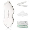 Picture of LeMeeOly Stainless Steel Gua Sha Facial Tools Metal GuaSha Tool for Face Neck, Detailer Gua Sha Lymphatic Drainage Face Massage Tool, Gift for Women