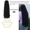 Picture of 7 Packs Faux Locs Crochet Hair 30 Inch Soft Locs for Distressed Locs Butterfly Locs Crochet Hair for Women (30 Inch(Pack of 7), 1B)