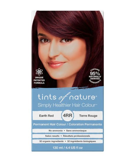 Picture of Tints of Nature 4RR Earth Red Permanent Hair Dye, Nourishes Hair and Covers Greys, Ammonia-Free, 130ml