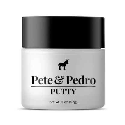 Picture of Pete & Pedro HAIR PUTTY - Strong Hold, Matte Finish, Low Shine Hair Clay for Men, Ideal for Hairstyling & Grooming Medium, Messy, & Shorter Hairstyles | Water soluble, As Seen on Shark Tank, 2 oz.