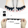 Picture of SUNFATT Toe Spacers for Men ang Women,Toe Separators for Women,Relieves Overlapping Toes,Bunions Corrector and Hammer Toe Pain,Gel Toe Spreader Separates and Relaxes Toes.2 Pcs