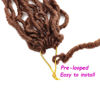Picture of Soft Locs 24 Inch 8 Packs Faux Locs Crochet Hair for Butterfly Locs Distressed Locs Crochet Hair for Women (24 Inch(Pack of 8), 30#)