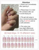 Picture of Semi Cured Gel Nail Strips | Nude Cat Eye Gradient 20pcs Semi Cured Gel Nails Sticker | Gel Nail Wraps UV for Home Nails DIY