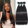 Picture of Great Grace Brazilian Straight Bundles Human Hair 14 16 18 Inch 12A 100% Unprocessed Virgin Human Hair Weave 3 Bundles Deals Natural Black Color (Natural Balck 3 Bundles, 14 16 18)