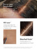 Picture of LUVME HAIR 12 Inch Glueless Bob Wigs Human Hair Pre Plucked, 5x5 HD Lace Closure Wigs Human Hair 180 Density, Ready to Go Blunt Cut Bob Wig with Bleached Knots & Pre Cut Lace