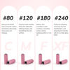 Picture of Lavinda Sanding Bands for Nail Drill with 3.1mm Mandrel Bit, 80 Piece Set Mini Small Sanding Bands Nail Drill Bits for Acrylic Nails Gel Manicures and Pedicures (120 Grit, Pink)