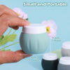 Picture of Travel Containers for Toiletries, GLAMFIELDS TSA Approved 1.7oz 50ml Travel Size Silicone Cream Jars BPA Free, Leak-proof Travel Essentials with Lid for Cosmetic Face Hand Body Cream Grey (4 Pack)