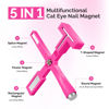 Picture of MelodySusie 5 in 1 Nail Magnet, Multifunctional Cat Eye Gel Nail Polish Magnet for Nail Art, Strong Magnetic Nail Polish Magnets Nail Design Tools (Hot Pink)