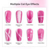 Picture of MelodySusie 5 in 1 Nail Magnet, Multifunctional Cat Eye Gel Nail Polish Magnet for Nail Art, Strong Magnetic Nail Polish Magnets Nail Design Tools (Hot Pink)