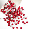 Picture of Beadsland 144pcs Flat Back Crystal Rhinestones Round Gems for Nail Art and Craft Glue Fix, Siam, SS40, 8.4-8.7mm