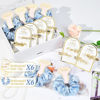 Picture of 12 PCS Silk Satin Soft Blue Hair Accessories - Bridesmaid Proposal Favors with Hair Clips, Scrunchies, and Bridal Shower Gifts for Women and Girls