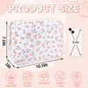 Picture of Waterproof Large Floral Makeup Bag Pouch,Nylon Travel Toiletry Storage Bag Preppy Flower Cosmetic Bag for Women Girl,Large Capacity Makeup Organizer Bag Zipper Pouch for Work(Large White-Flowers)