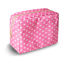 Picture of UIXIZQ Waterproof Large Makeup Bag Pouch,Nylon Women Travel Toiletry Storage Bag Preppy Cosmetic Bag for Girls,Big Makeup Organizer Bag Zipper Pouch Skincare Bag for Sport Work Gift(Large-Pink Heart)