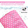 Picture of UIXIZQ Waterproof Large Makeup Bag Pouch,Nylon Women Travel Toiletry Storage Bag Preppy Cosmetic Bag for Girls,Big Makeup Organizer Bag Zipper Pouch Skincare Bag for Sport Work Gift(Large-Pink Heart)