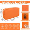 Picture of Waterproof Small Makeup Bag Pouch for Purse,Nylon Travel Toiletry Storage Bag Cute Preppy Cosmetic Bag for Women Girl,Waterproof Makeup Organizer Bag Skincare Bag Purse with Zipper(Small-Peach)