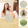 Picture of Waterproof Large Floral Makeup Bag Pouch,Nylon Travel Toiletry Storage Bag Preppy Flower Cosmetic Bag for Women Girl,Large Capacity Makeup Organizer Bag Cute Zipper Pouch(Large Light Yellow-Flowers)