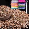 Picture of 2000pcs 6mm Resin Rhinestones Bulk, Champagne Flatback Round Jelly Rhinestones Non Hotfix Crystal Gems Large Quantity Wholesale for DIY Crafts Clothes Face Makeup Manicure