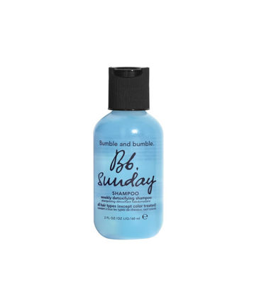 Picture of Bumble and bumble. Sunday Weekly Clarifying Shampoo | Removes Residue, Excess Oil + Pollutants | Color Safe | Curly, Wavy, Straight, 2 Fl Oz