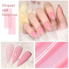 Picture of SHOYUM Jelly Pink Gel Nail Polish Set, 10 Colors Spring Summer Nude Kit Milky White Natural Gel, Soak Off LED DIY Art Salon Manicure Gifts for Girls.