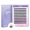 Picture of GAQQI Lash Clusters, Eyelash Clusters 120PCS C Curl Individual Lashes, Wispy Cluster Eyelash Extension 12mm Only, Natural Looking Cluster Lashes （GQ03, C Curl, 12mm)