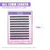 Picture of GAQQI Lash Clusters, Eyelash Clusters 120PCS C Curl Individual Lashes, Wispy Cluster Eyelash Extension 12mm Only, Natural Looking Cluster Lashes （GQ03, C Curl, 12mm)