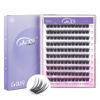 Picture of GAQQI Lash Clusters, Individual Lashes D Curl, DIY Lash Extension 14mm False Eyelash Clusters 120 PCS, Natural & Wispy Cluster Lash Wisps (GQ19, D Curl,14mm)