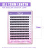 Picture of GAQQI Lash Clusters, Eyelash Clusters 120PCS D Curl Individual Lashes, Wispy Cluster Eyelash Extension 12mm Only, Natural Looking Cluster Lashes （GQ03, D Curl, 12mm)