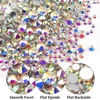 Picture of Two Packs of Flatback Rhinestones 4000 Pcs Nail Art Rhinestones Flatback Crystal AB Rhinestone with Picker Pencil and Tweezer For Nail Art and Decoration