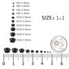 Picture of 288Pcs Black Crystal Rhinestones,Glass Flatback Rhinestones Gemstones for Nail Face Makeup Art Crafts Clothes Decoration -(SS34,7.0mm,Black)