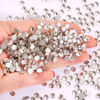 Picture of 288Pcs White Crystal Rhinestones,Glass Flatback Gemstones for Nail Face Makeup Art Crafts Clothes Bling Decoration - (SS30,6.5mm,White)