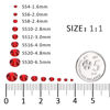 Picture of 3000Pcs Ruby Red Crystal Rhinestones,Glass Flatback Rhinestones Mini Gemstones for Nail Face Makeup Art Crafts Clothes Decoration -(SS10,2.8mm,Ruby Red)