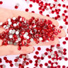 Picture of 3000Pcs Ruby Red Crystal Rhinestones,Glass Flatback Rhinestones Mini Gemstones for Nail Face Makeup Art Crafts Clothes Decoration -(SS10,2.8mm,Ruby Red)