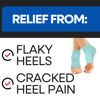 Picture of Moisturizing Socks for Women & Men | Aloe Vera Cracked Heel Treatment | Foot Callus Remover | Aloe Socks for Cracked Heels & Dry Cracked Feet | Lotion Infused Gel Heel Socks (Fits Most - 2 Pairs)