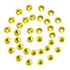 Picture of 1440Pcs Lemon yellow Crystal Rhinestones,Glass Flatback Rhinestones Gemstones for Nail Face Makeup Art Crafts Clothes Decoration - (SS16, 4.0mm,Lemon yellow)