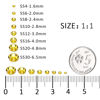 Picture of 1440Pcs Lemon yellow Crystal Rhinestones,Glass Flatback Rhinestones Gemstones for Nail Face Makeup Art Crafts Clothes Decoration - (SS16, 4.0mm,Lemon yellow)