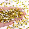 Picture of 1440Pcs Lemon yellow Crystal Rhinestones,Glass Flatback Rhinestones Gemstones for Nail Face Makeup Art Crafts Clothes Decoration - (SS16, 4.0mm,Lemon yellow)