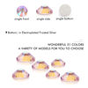 Picture of 1440Pcs Pink AB Crystal Rhinestones,Glass Flatback Rhinestones Mini Gemstones for Nail Face Makeup Art Crafts Clothes Decoration -(SS8,2.4mm,Pink AB）