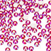 Picture of 1440Pcs Red Ab Crystal Rhinestones,Glass Flatback Rhinestones Gemstones for Nail Face Makeup Art Crafts Clothes Decoration -(SS12,3.0mm,Red Ab)